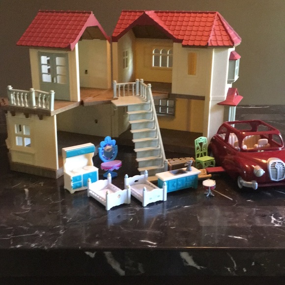 Calico Critters Other - Calico Critters Luxury Townhome and Car